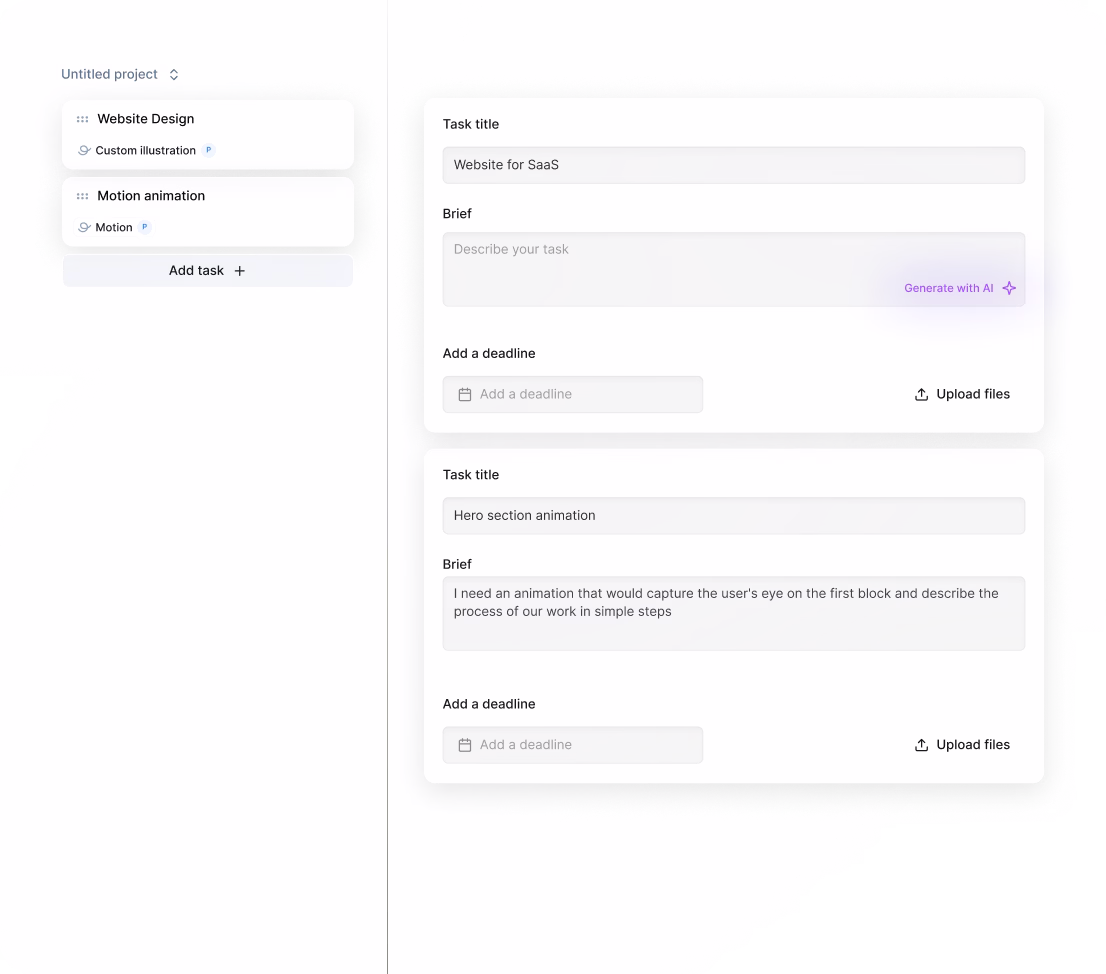 Submit tasks Tab image